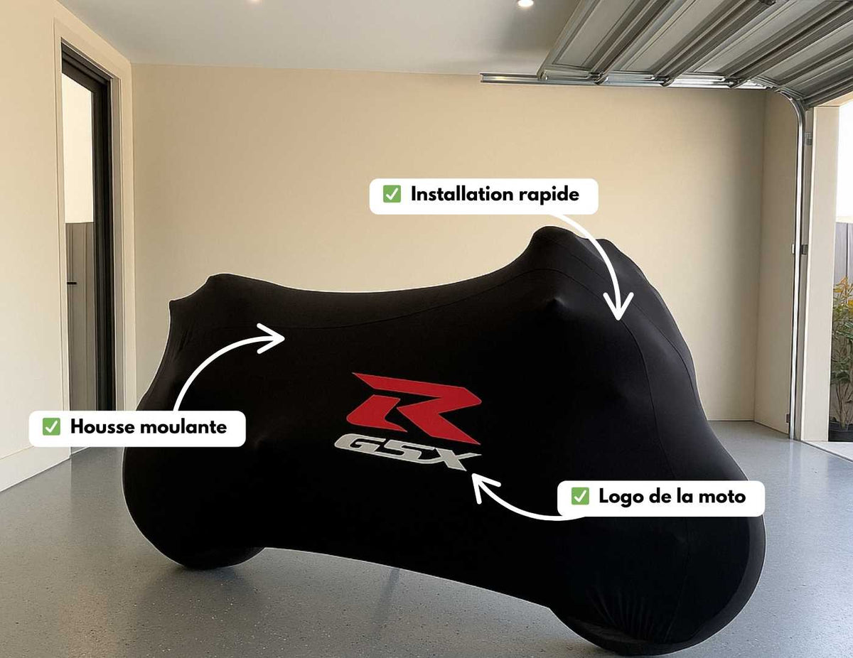 Housse Moto intérieure Flexy Luxe | Effet sur-mesure